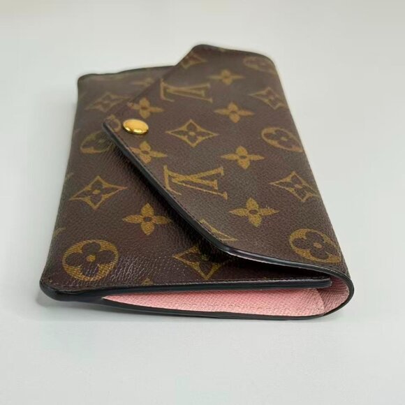 Louis Vuitton Monogram Canvas Wallet with Blue & Orange Accessories - Picture 4 of 11